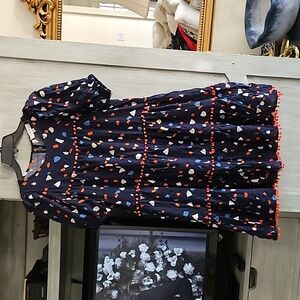 THML size Small Red White and Blue Puff Dress